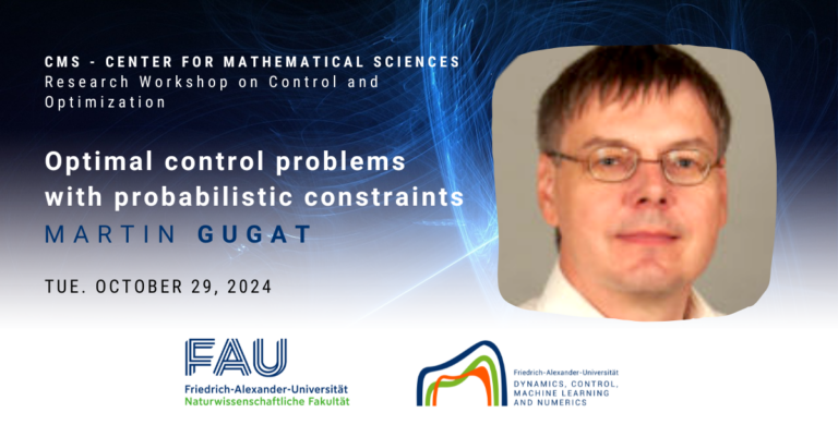 CMS: Optimal control problems with probabilistic constraints by M. Gugat