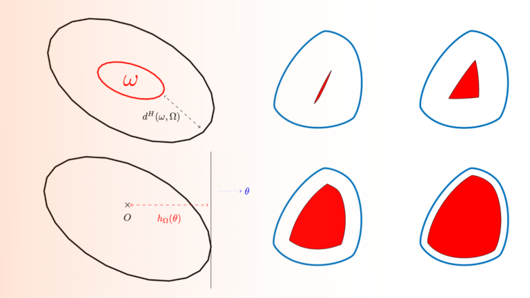 Using the support function for optimal shape design