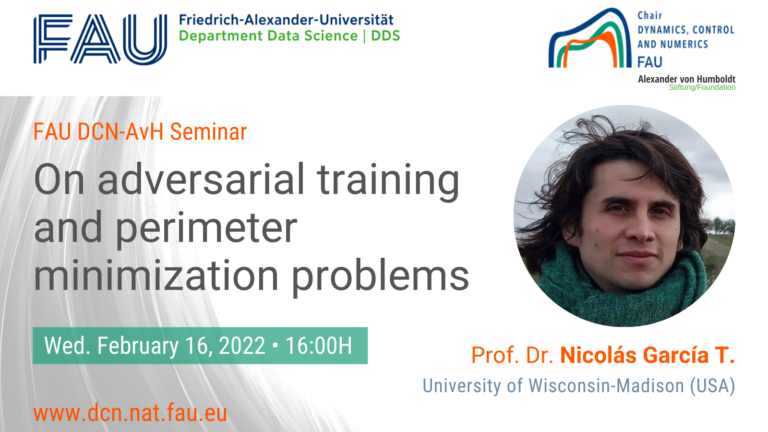 On adversarial training and perimeter minimization problems
