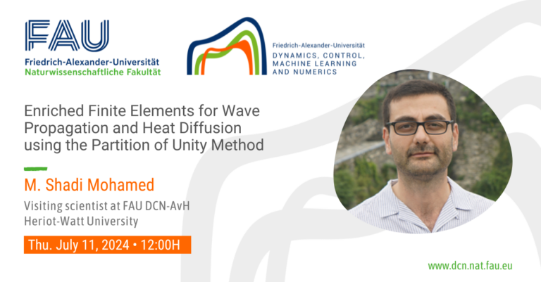 FAU DCN-AvH Seminar: Enriched Finite Elements for Wave Propagation and Heat Diffusion using the Partition of Unity Method