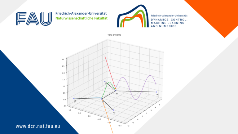 Combined convection and diffusion in a network. A numerical analysis