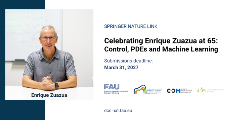 Springer Nature – Celebrating Enrique Zuazua at 65: Control, PDEs and Machine Learning
