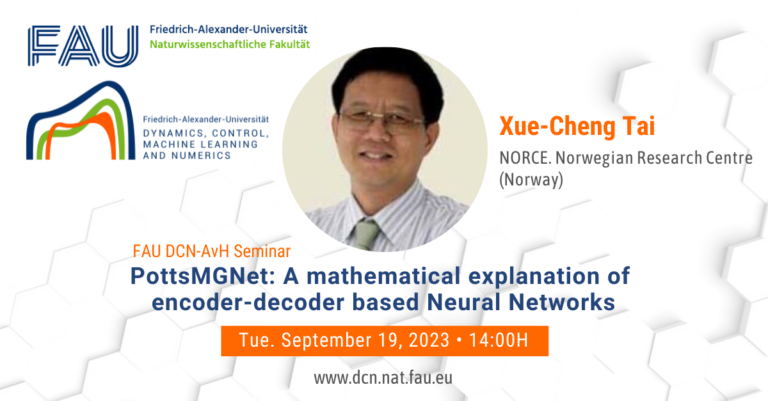 PottsMGNet: A Mathematical Explanation of Encoder-Decoder Based Neural Networks