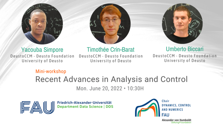 Mini-workshop: “Recent Advances in Analysis and Control”
