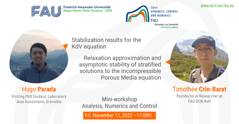 Mini-workshop: “Analysis, Numerics and Control”