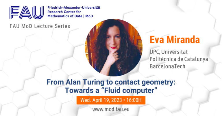 FAU MoD Lecture: From Alan Turing to contact geometry: Towards a “Fluid computer”