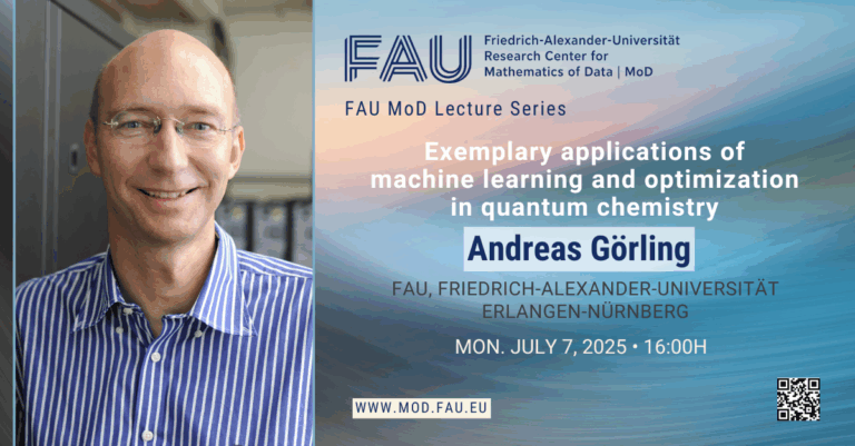 FAU MoD Lecture: Exemplary applications of Machine Learning and optimization in quantum chemistry