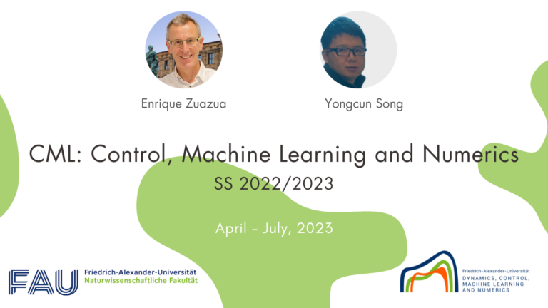 CML: Control, Machine Learning and Numerics