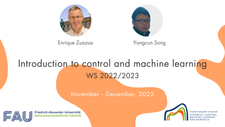 Introduction to control and machine learning