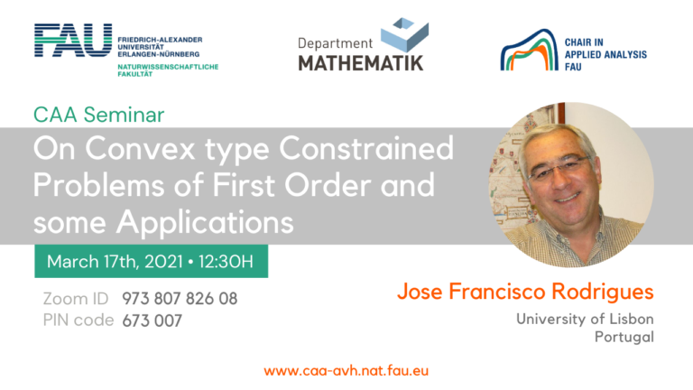 On Convex Type Constrained Problems of First Order and Some Applications