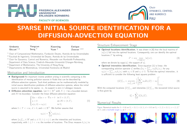 Sparse Initial Source Identification for a Diffusion – Advection Equation