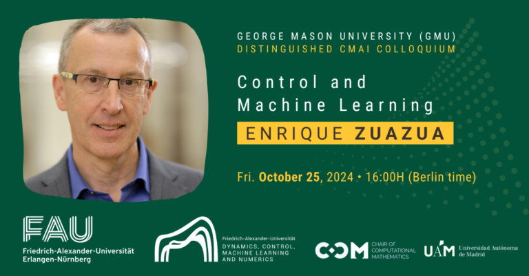Distinguished CMAI Colloquium: Control and Machine Learning