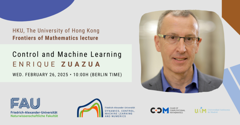 Frontiers of Mathematics lecture: Control and Machine Learning by E. Zuazua