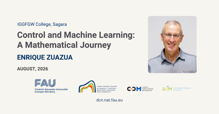 IGGFGW College, Sagara. Control and Machine Learning: A Mathematical Journey by E. Zuazua