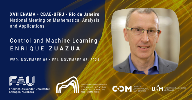 XVII ENAMA: Control and Machine Learning by E. Zuazua